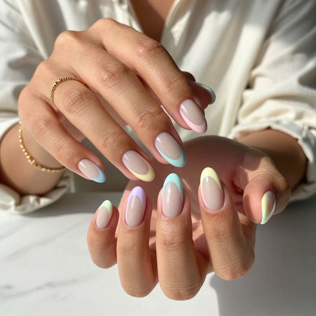 Minimalist Pastel Rainbow Stripes