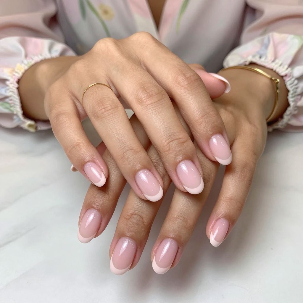 Blush Pink Sheer Tips