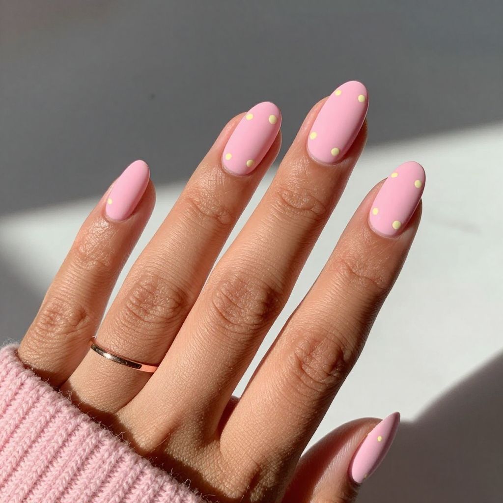 Bubblegum Pink With Soft Yellow Accents