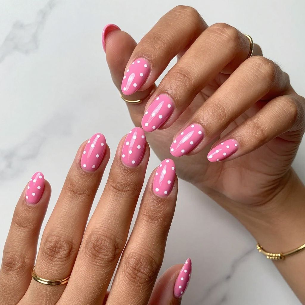 Minimalist Cherry Polka Dots