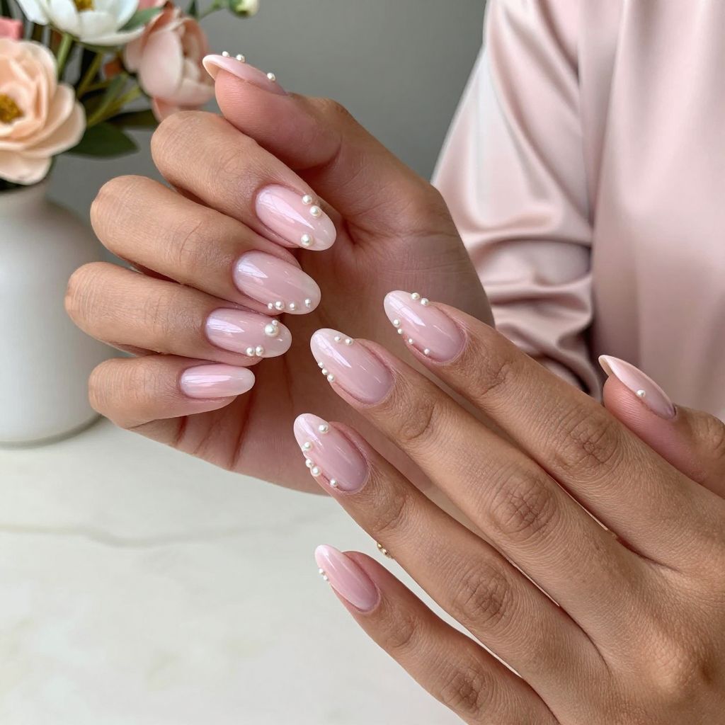 Baby Pink Jelly with Pearls