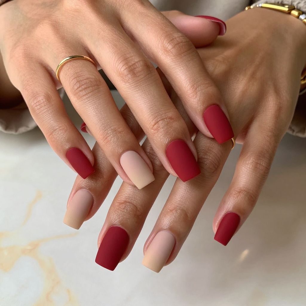 Red Bottom Matte Gradient