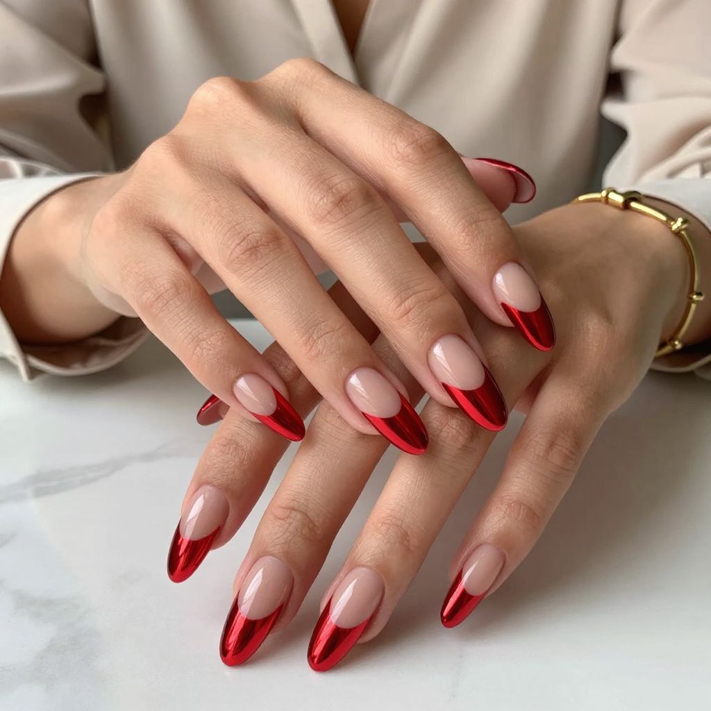 Red Bottom Chrome Glow