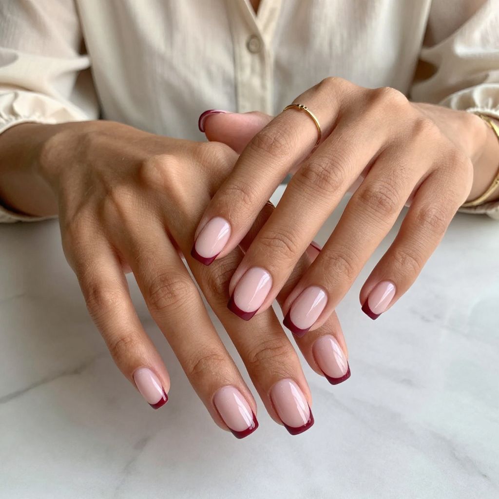 Deep Maroon Red Bottom Tips