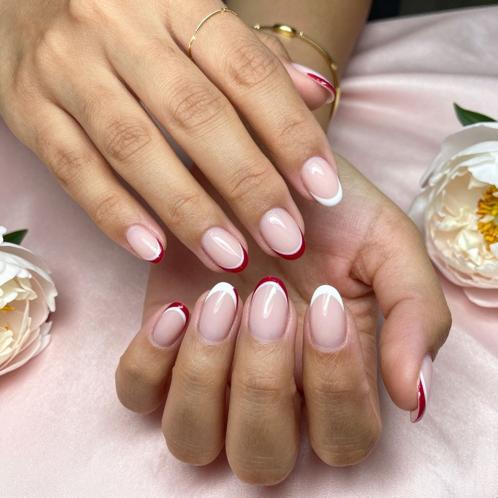Cherry Red French Bottom
