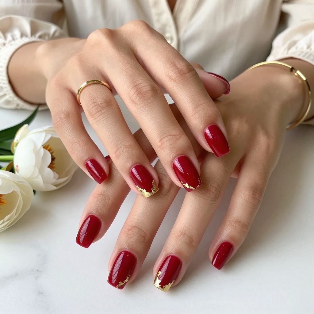 Classic Crimson with Gold Foil Bottom