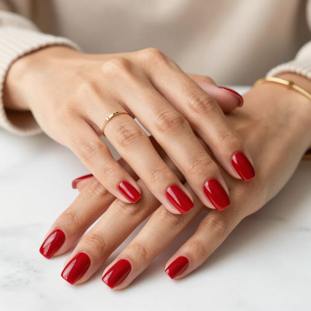 Classic Cherry Red with Glossy Finish