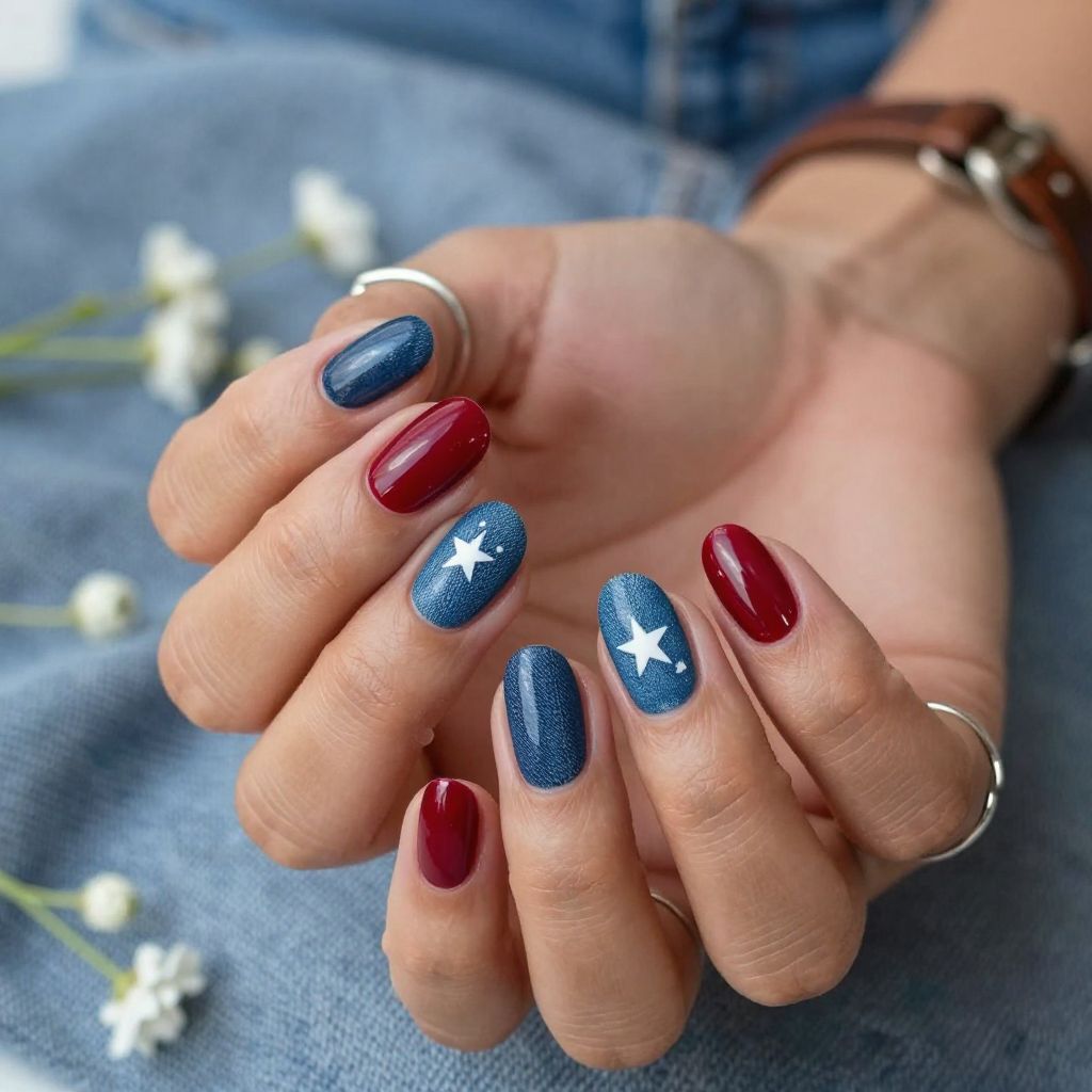 Rodeo Red and Denim Blues