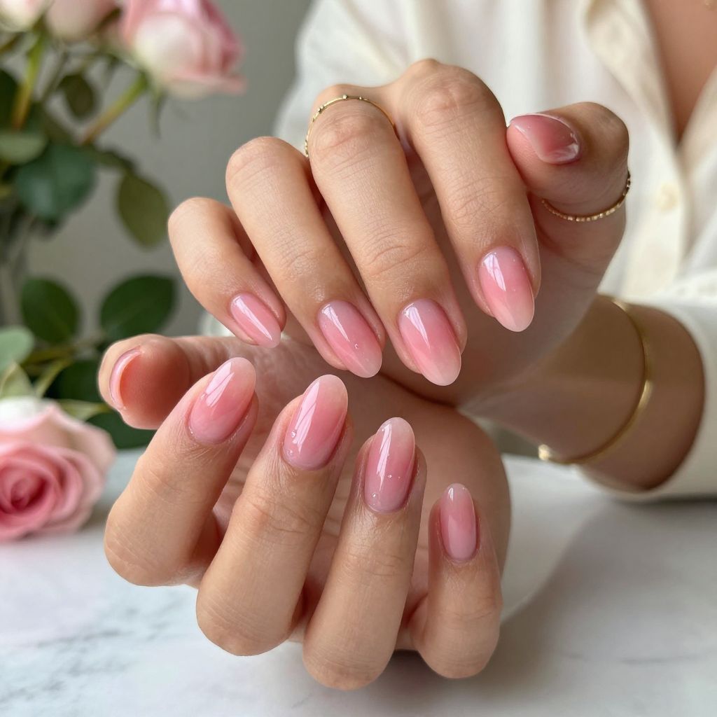 Rose Tinted Jelly Nails