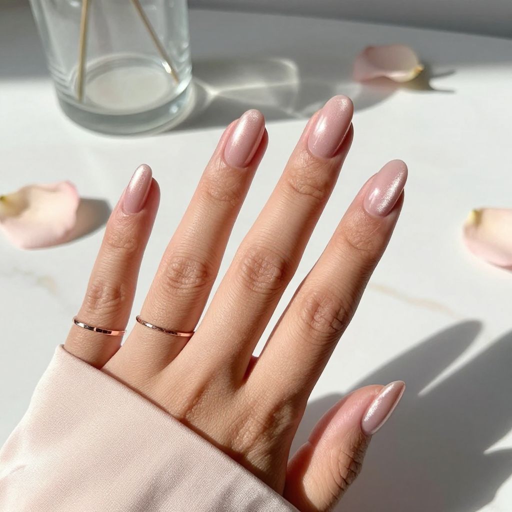 Soft Rose Chrome Sheen