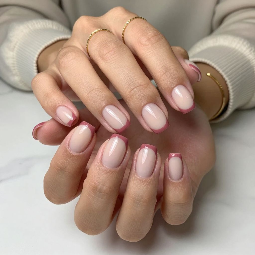 Vintage Rose French Tips