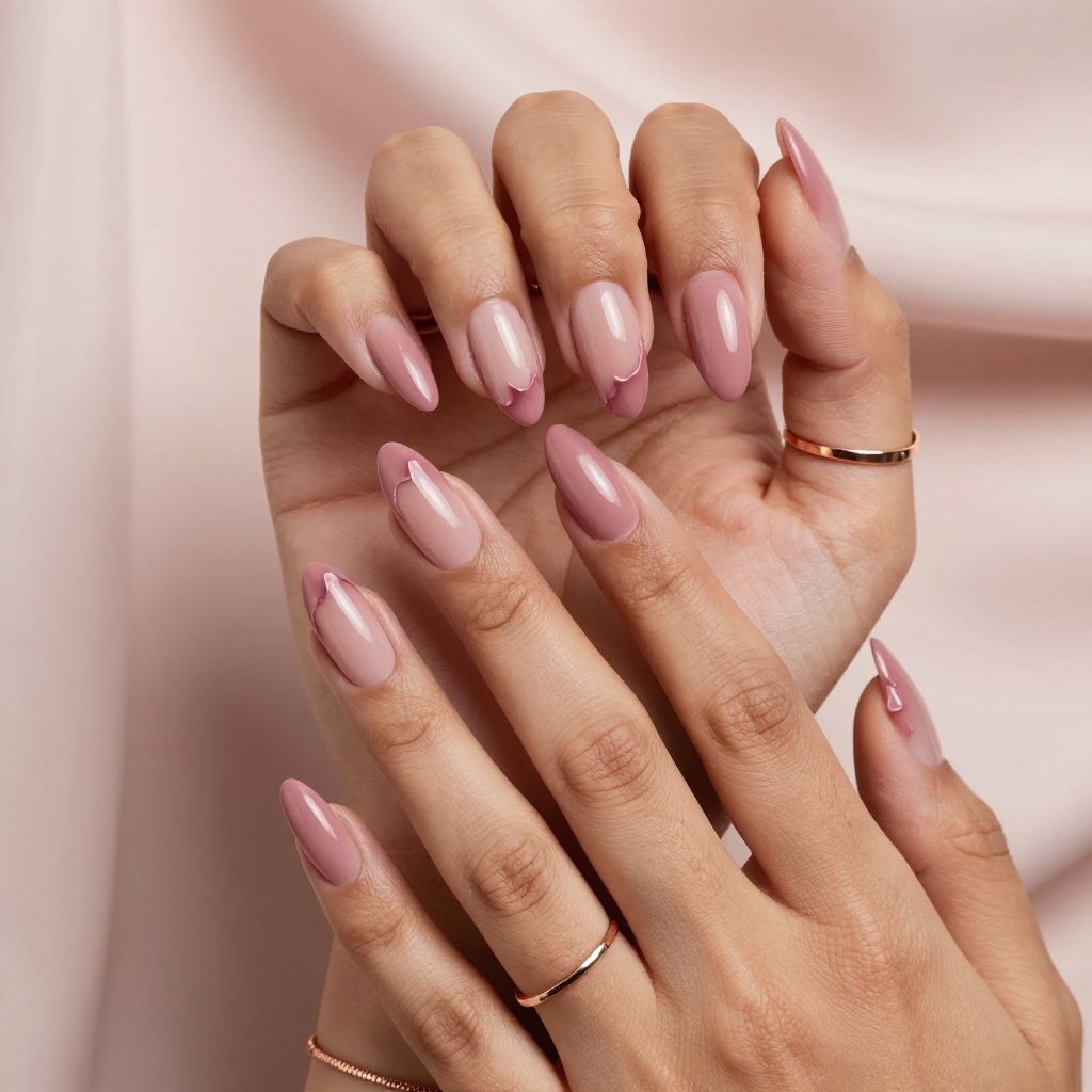 Matte Rose with Glossy Petal Tips
