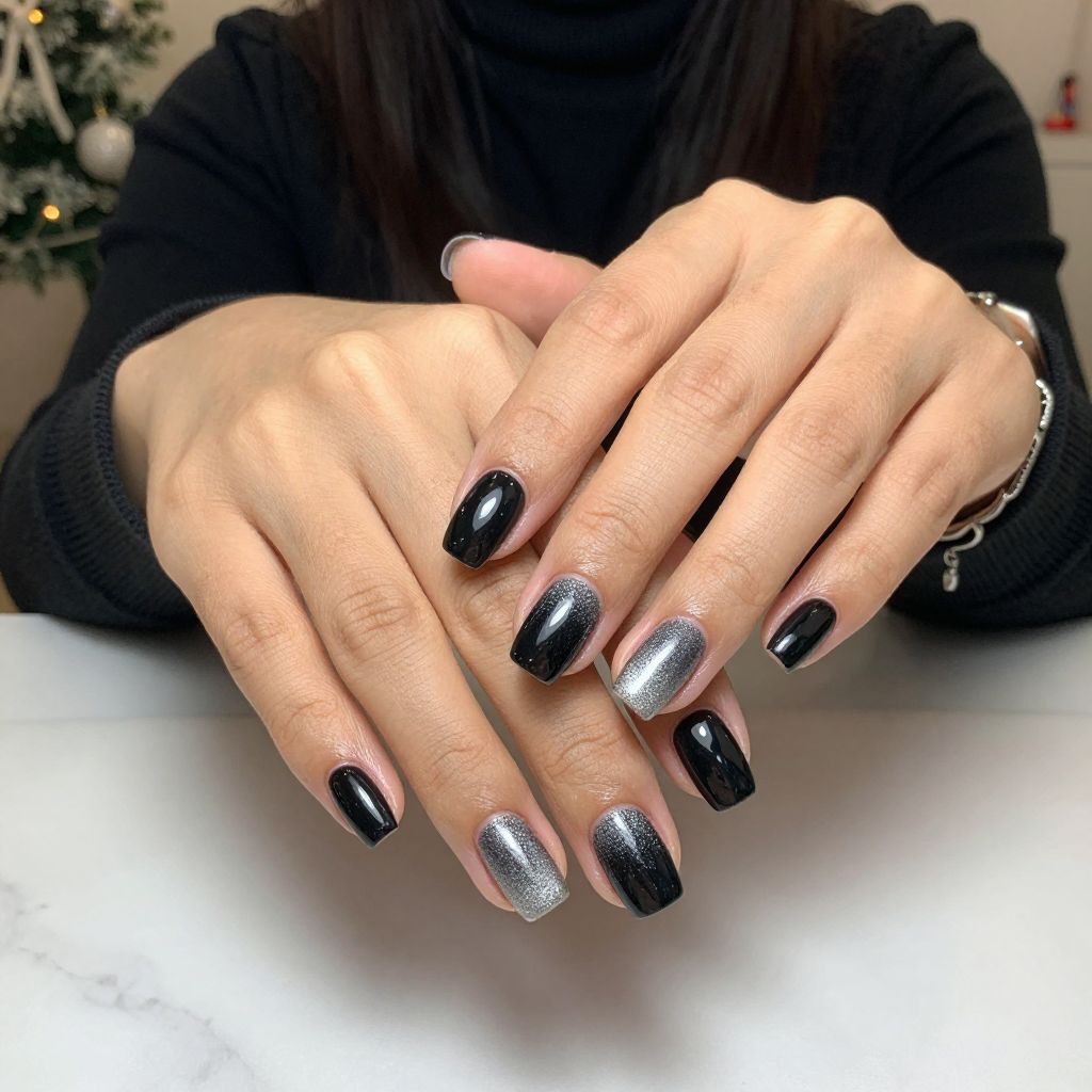 Glitter Ombre Black Base