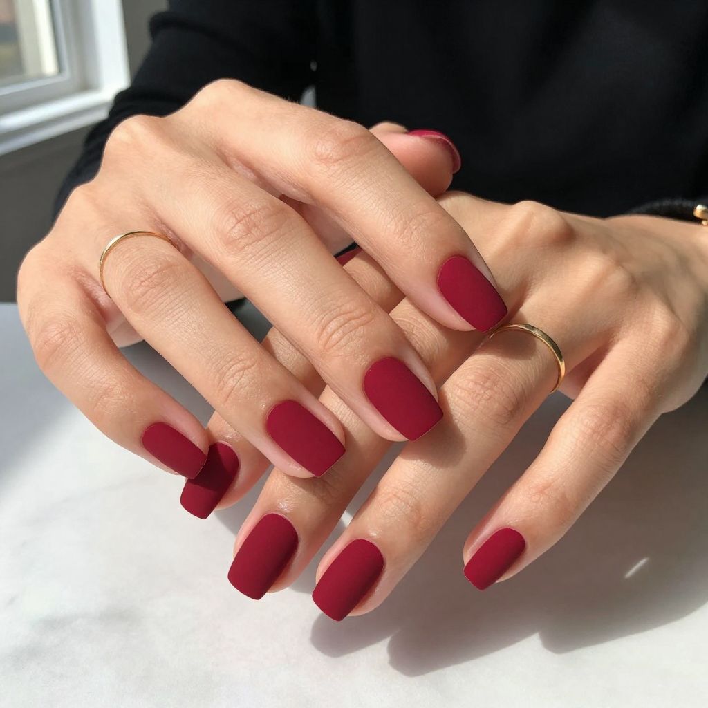 Bold Red Matte Finish