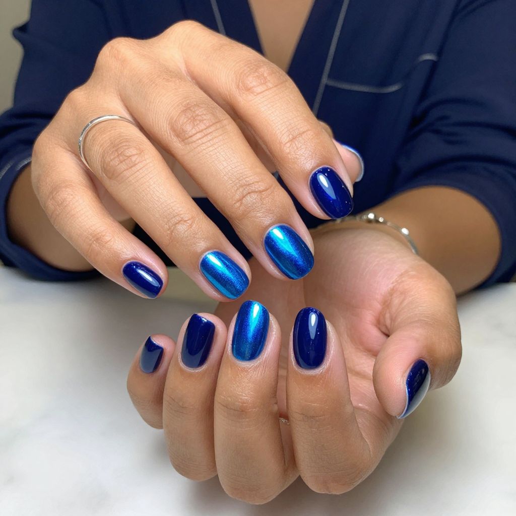 Chrome Blue Illusion