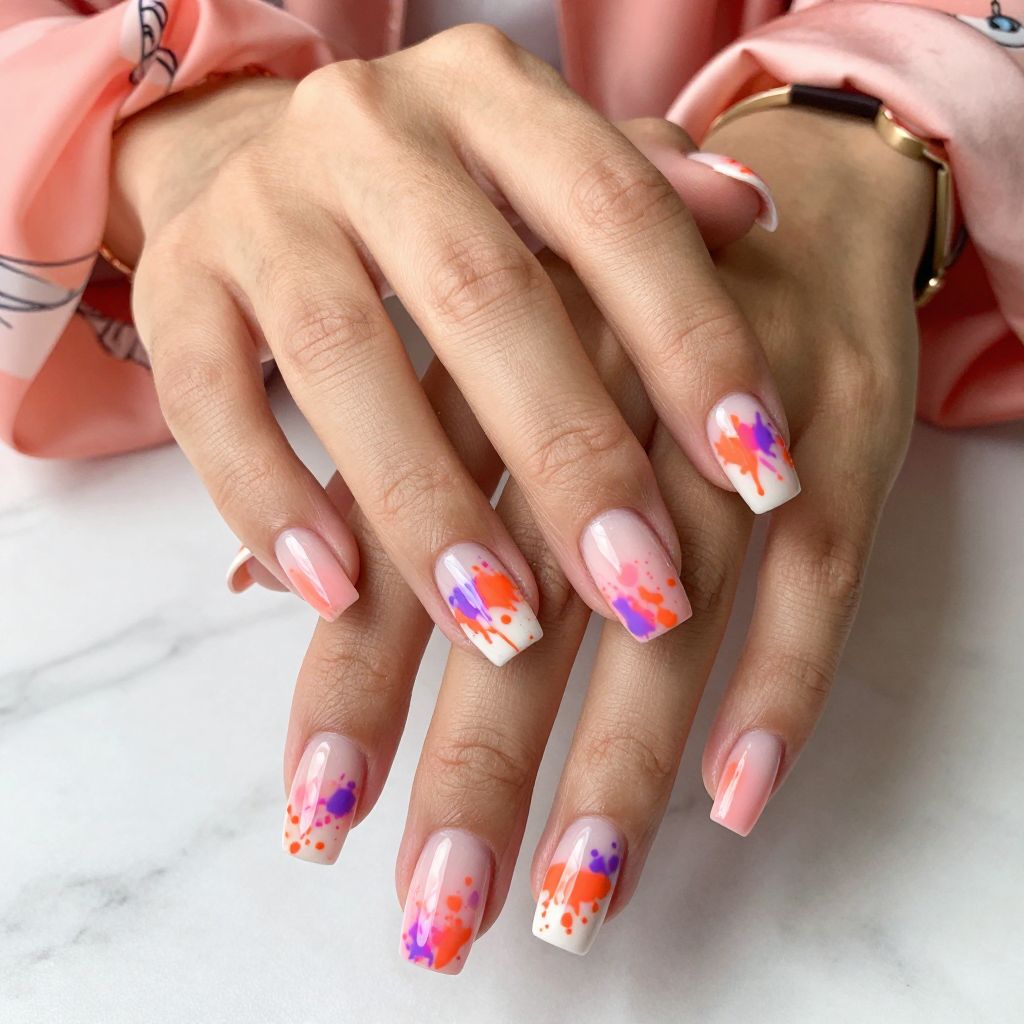 Tropical Sunset Splatter