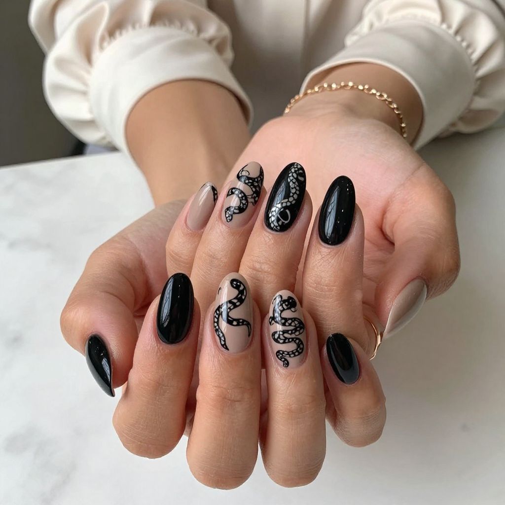 Classic Snake Print Accent