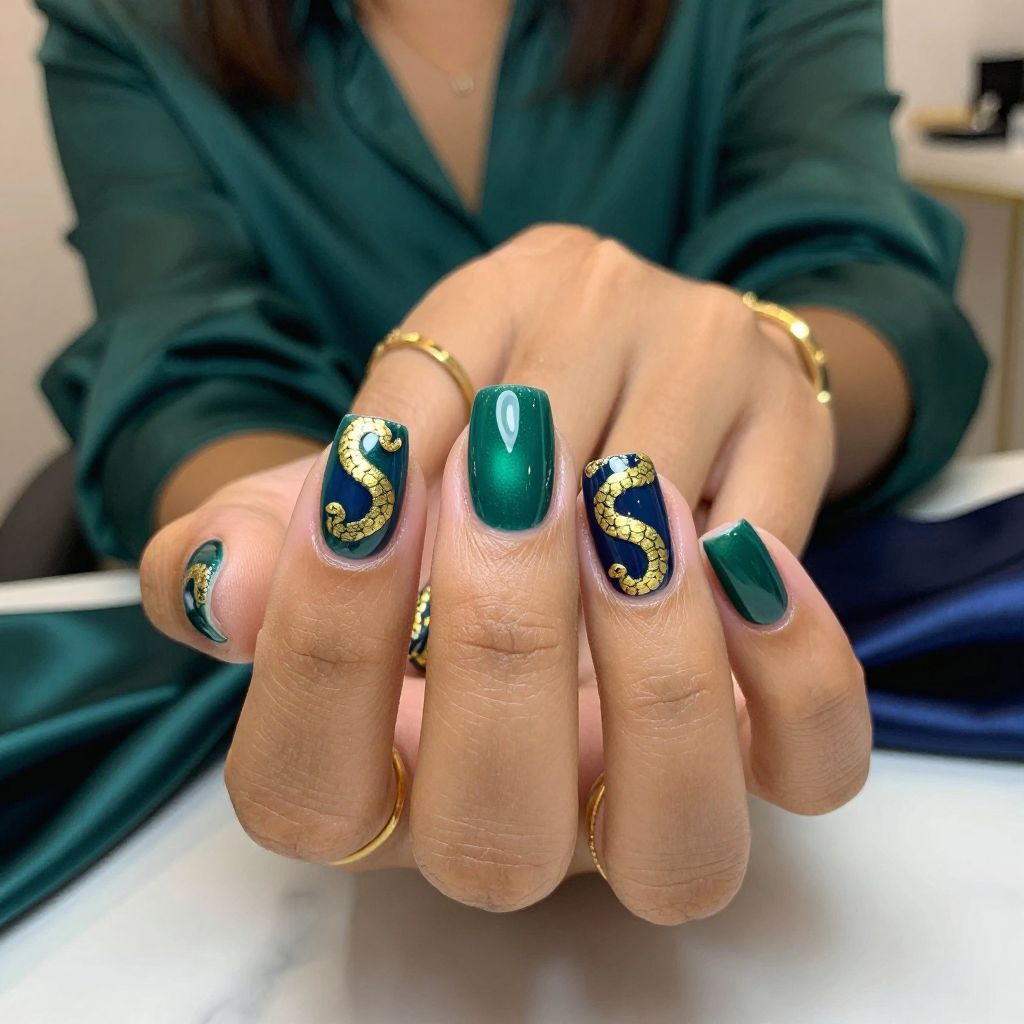 Golden Luxe Snake Detailing