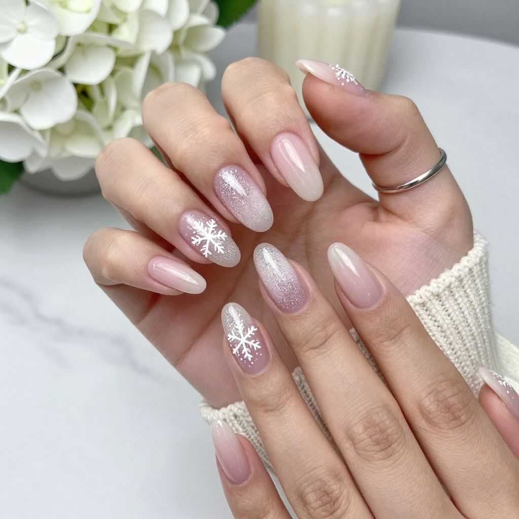 Glitter Gradient Snowflakes