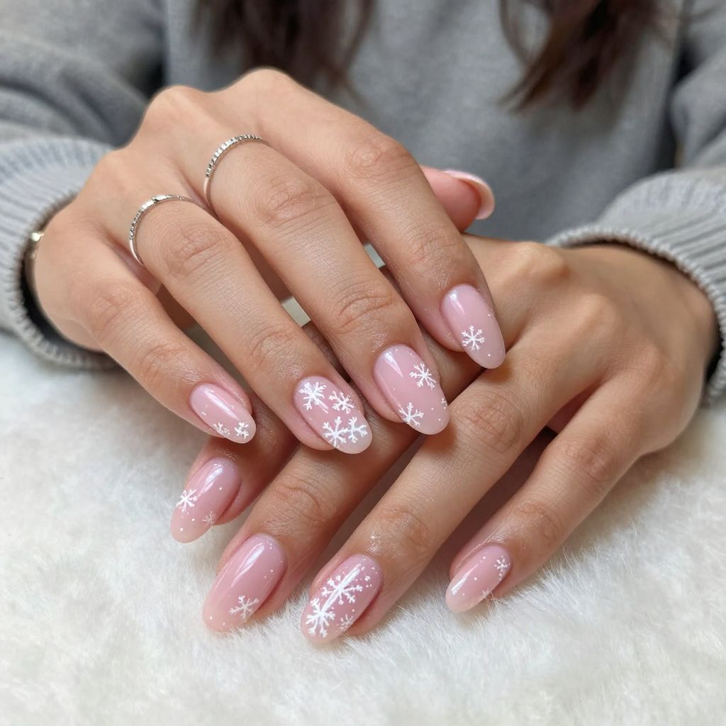 Icy Pink Snowflake Glow