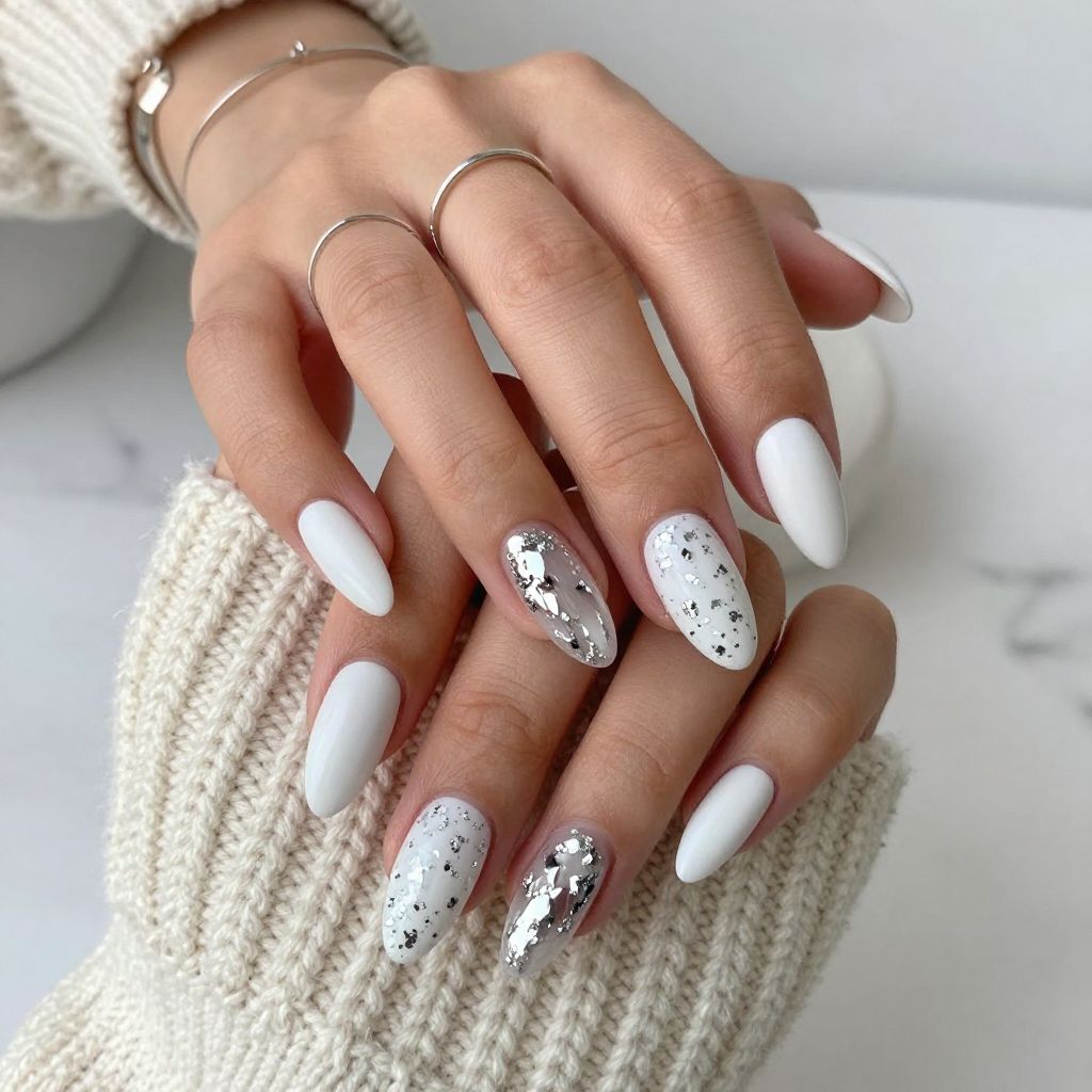 Silver Foil Snow Shards