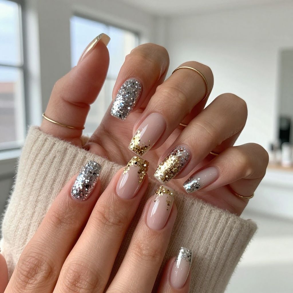 Glitter Patchwork Art