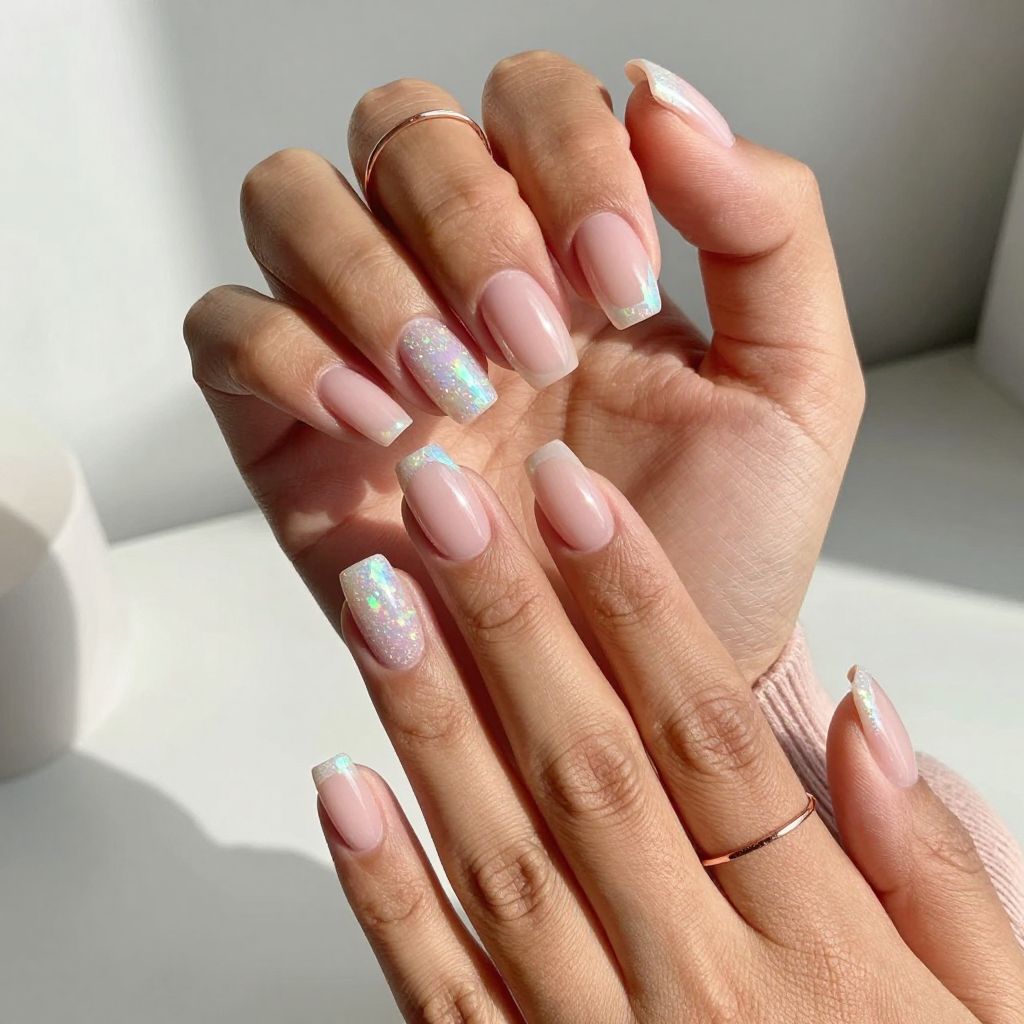 Opal Glow Sparkly Tips