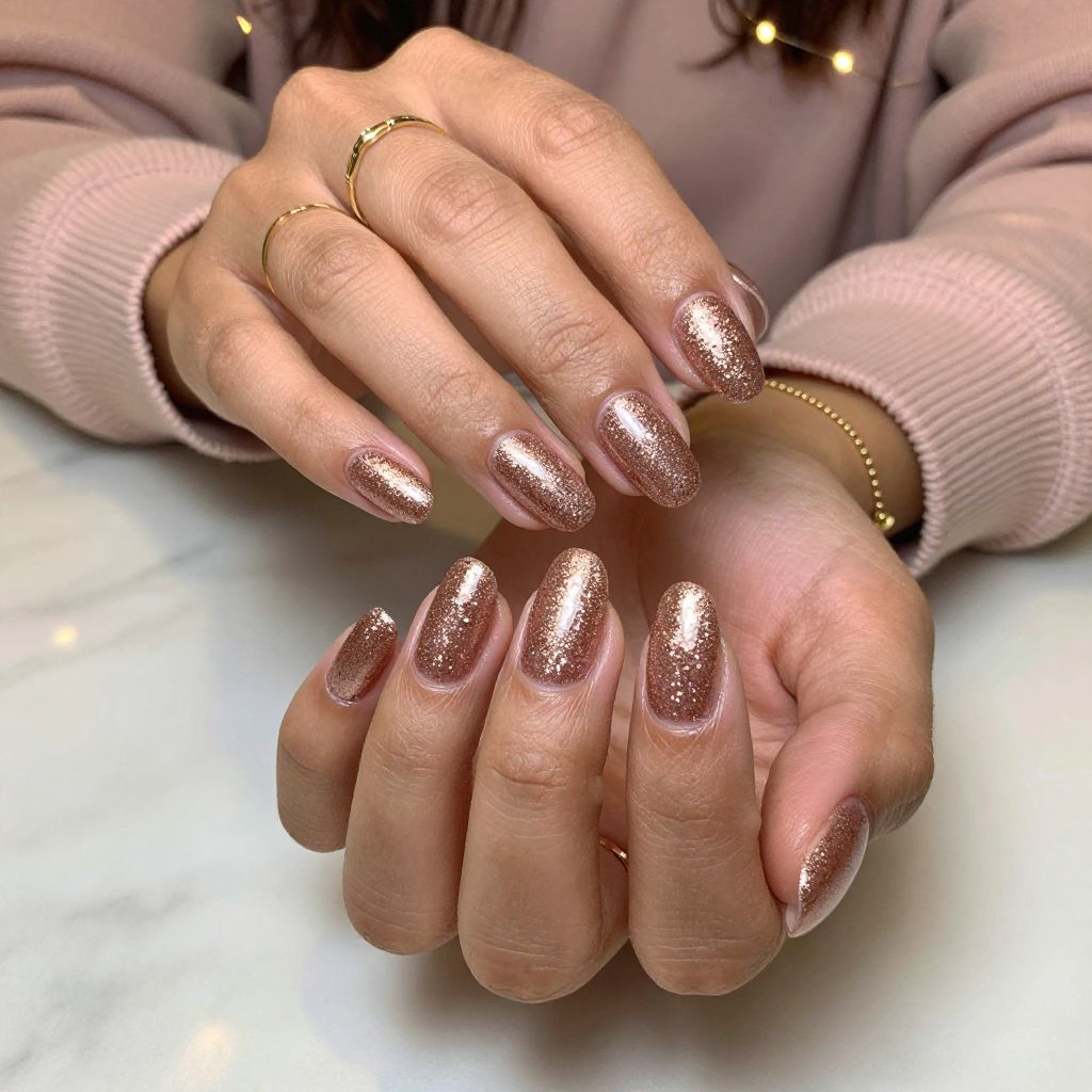 Rose Gold Glitter Glam