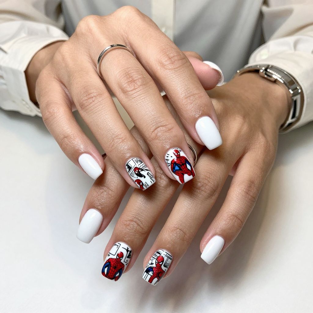 Classic Comic Strip Nails