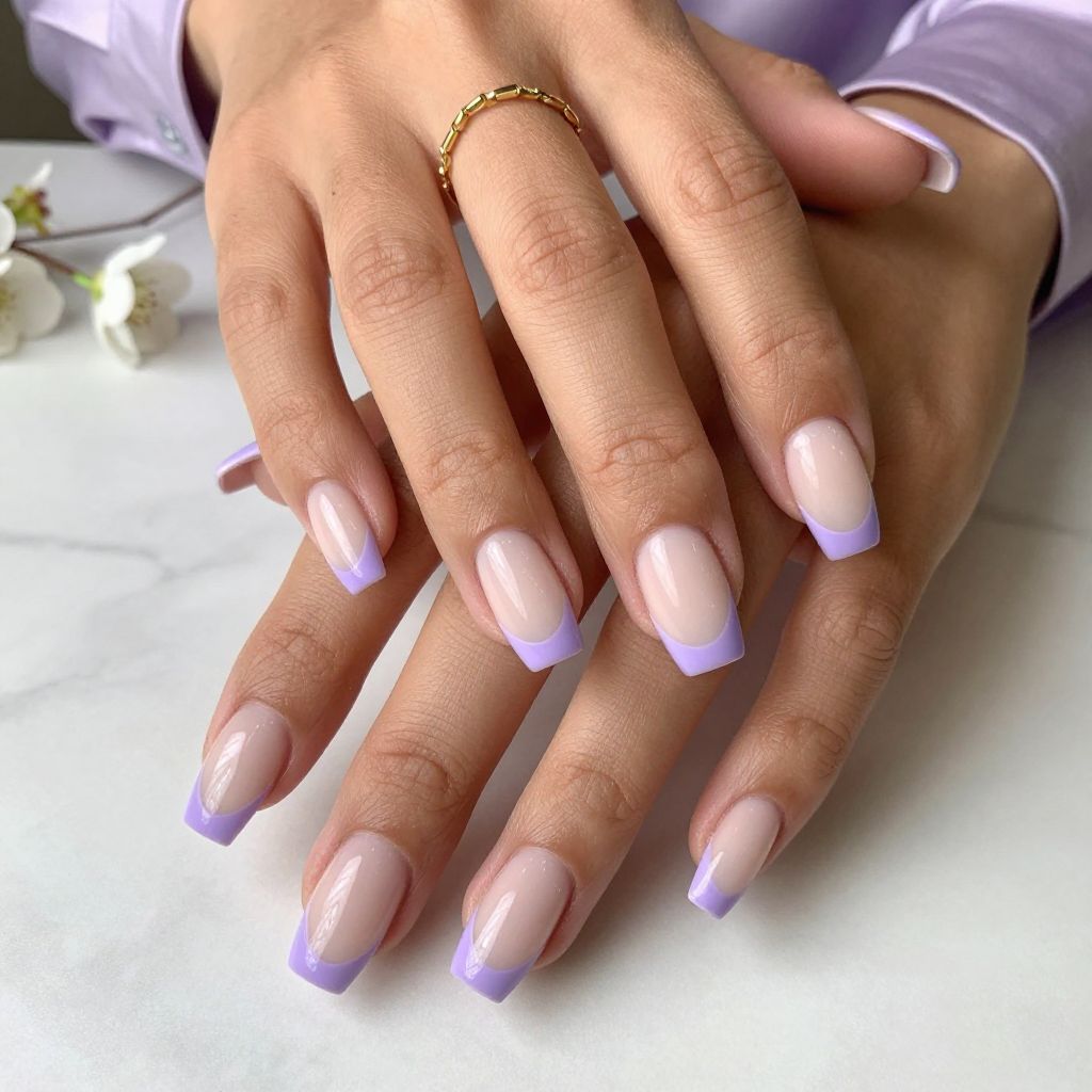 Lavender French Twist