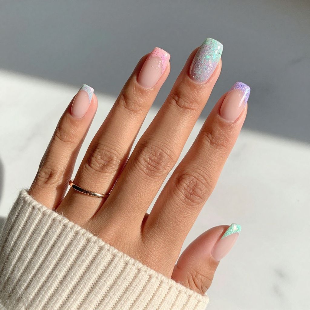 Glitter French Tips Renewal
