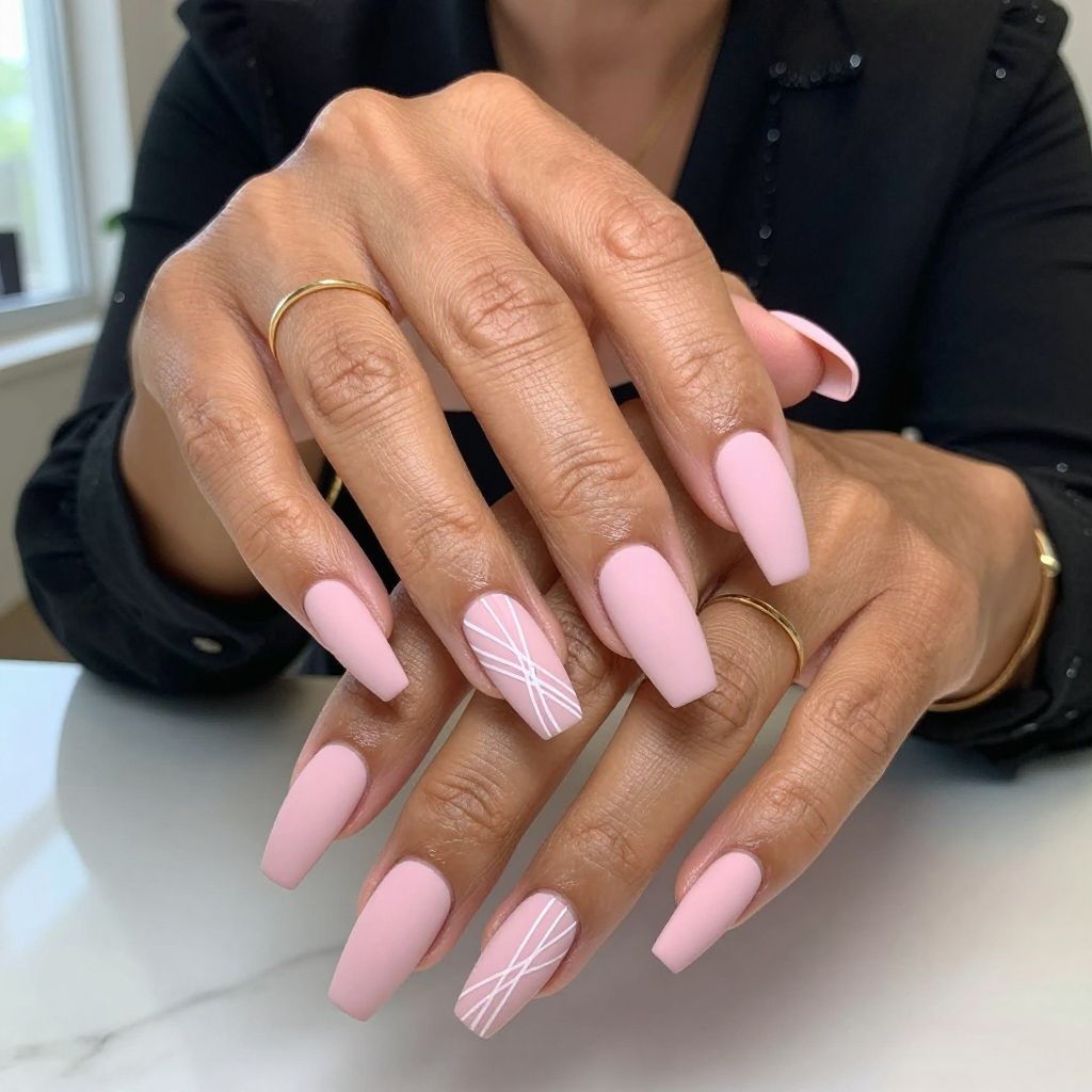 Matte Strawberry Donut Elegance