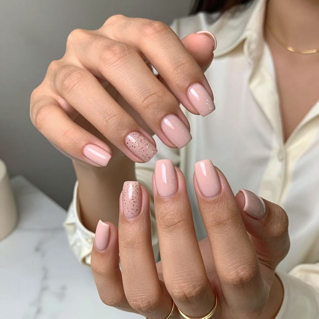 Blush Rose and Gold Granules