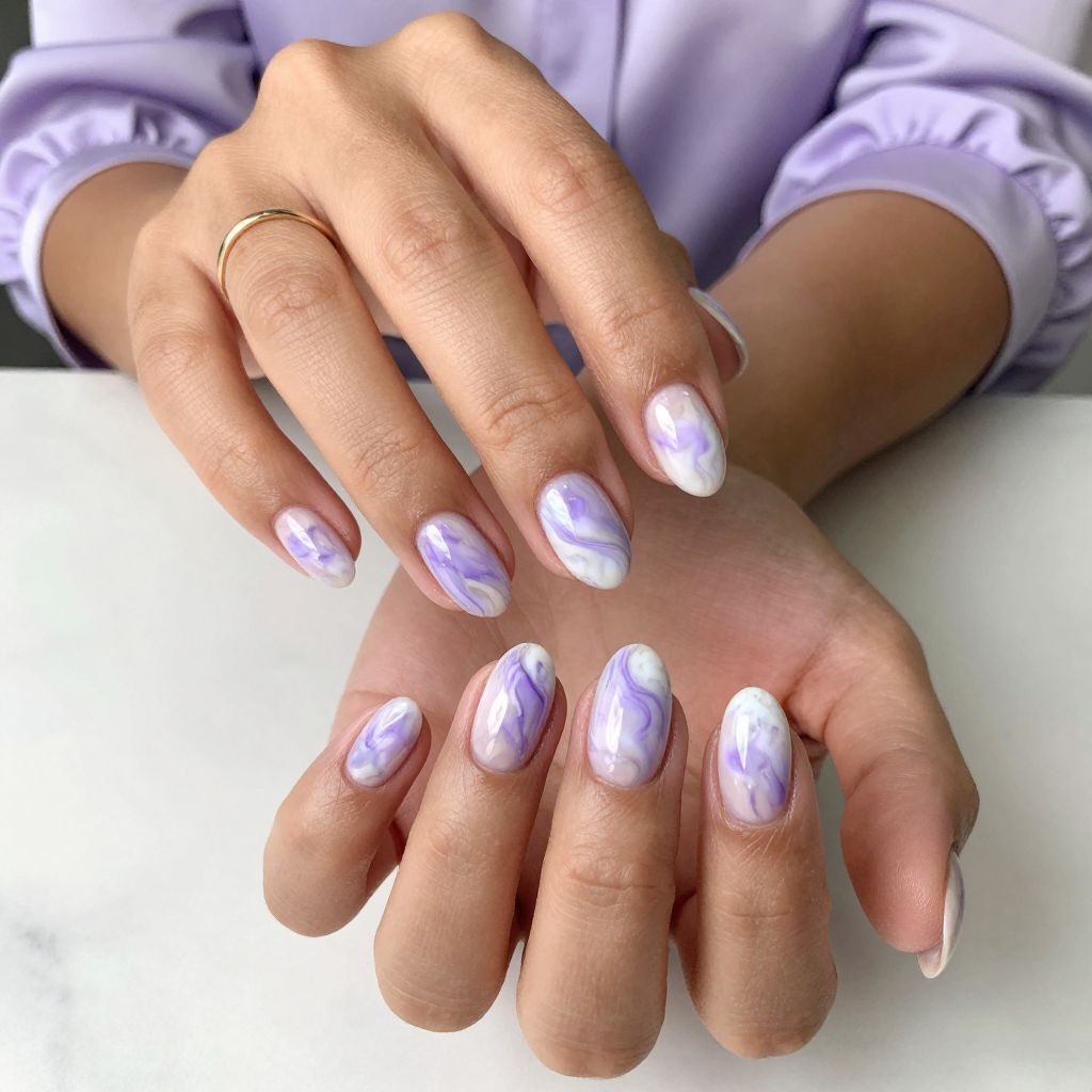 Lavender Cloud Marble
