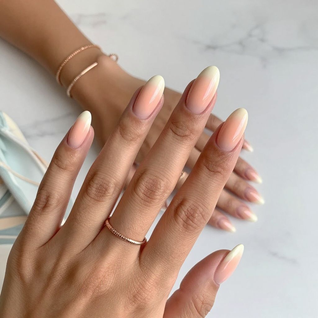 Milky Peach Ombre Glow
