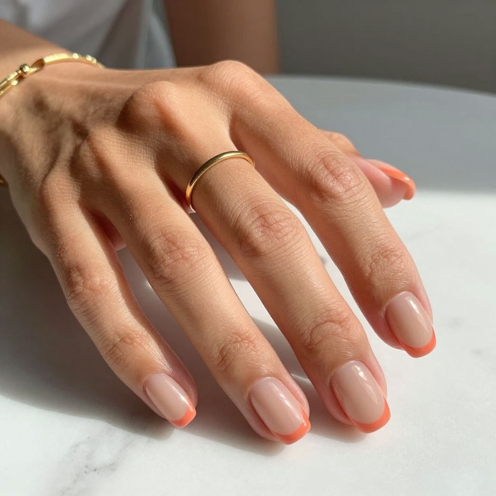 Coral Crush French Fade