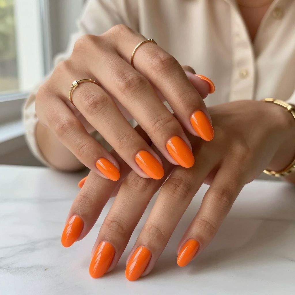 Vibrant Tangerine Glow