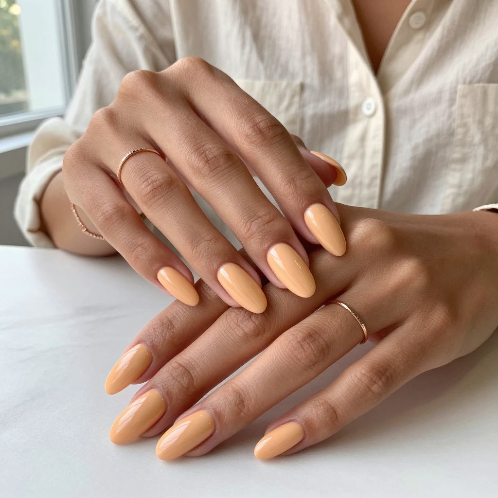Glossy Apricot Elegance