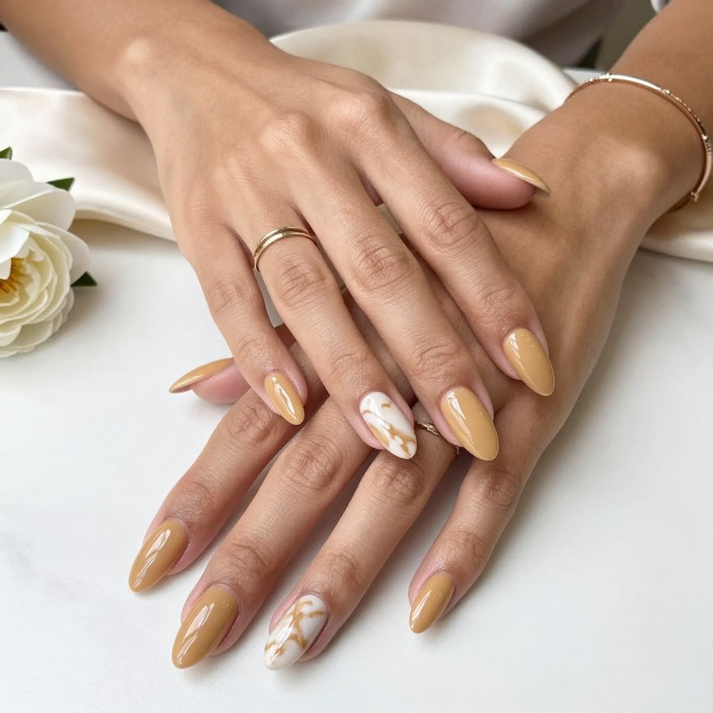 Honey Tan with Subtle Marble Accents