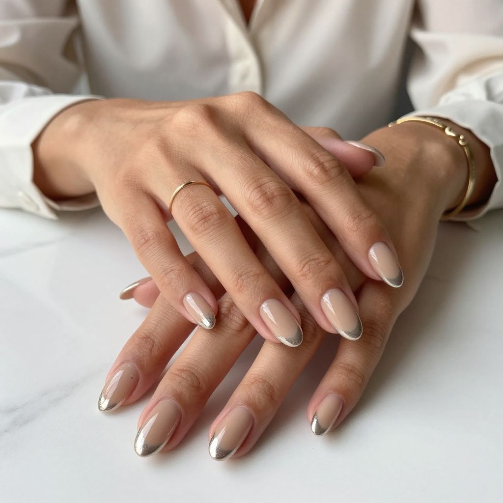 Soft Tan with Subdued Chrome Tips