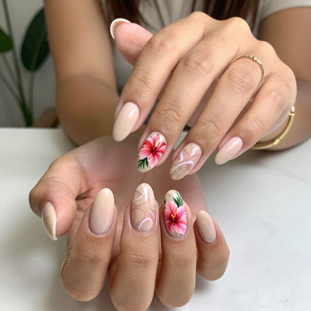 Hibiscus and Marble Mix
