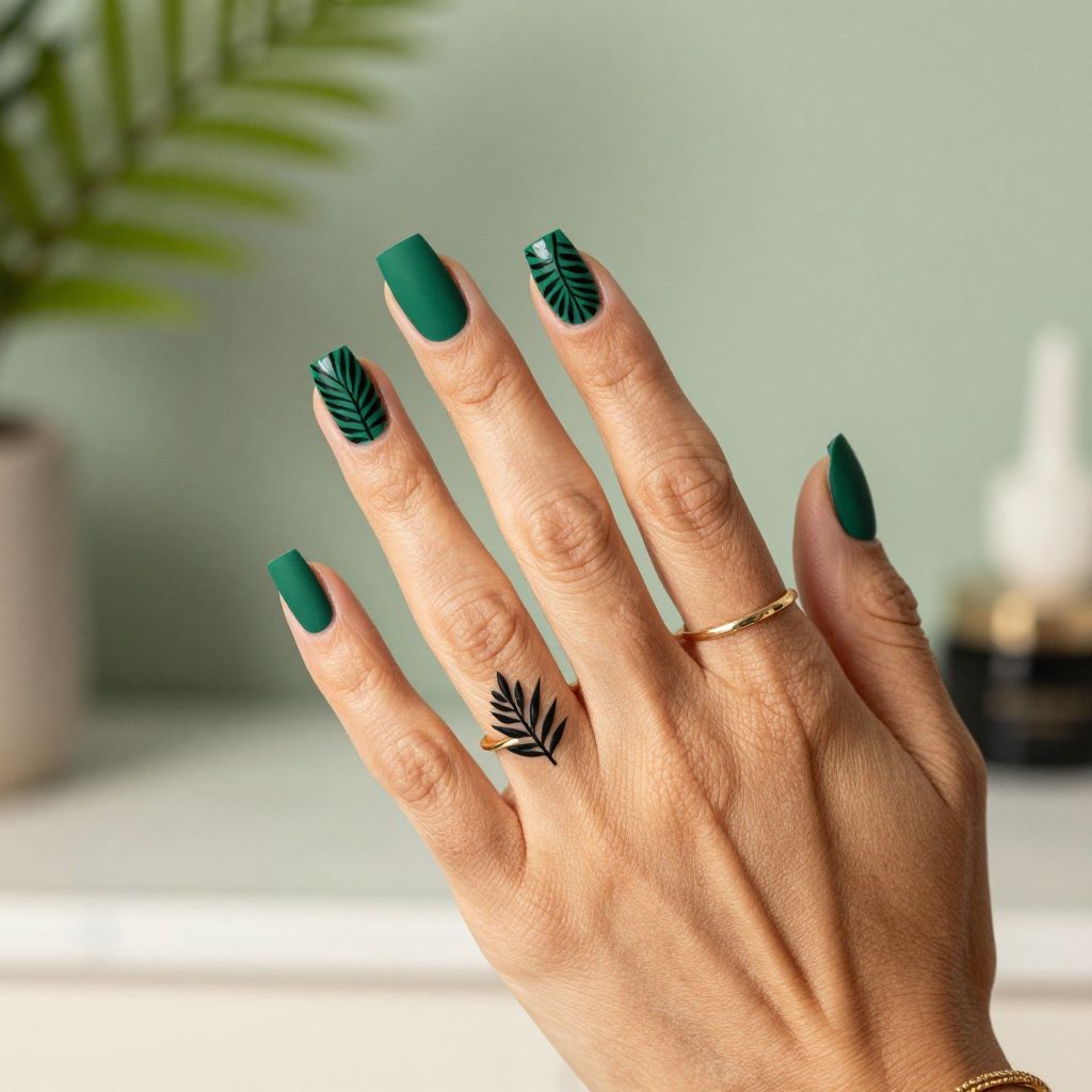 Palm Leaf Silhouette