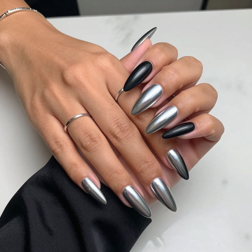 Chrome Silver Futurism