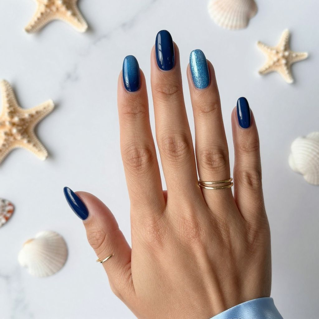 Glitter Gradient Blues