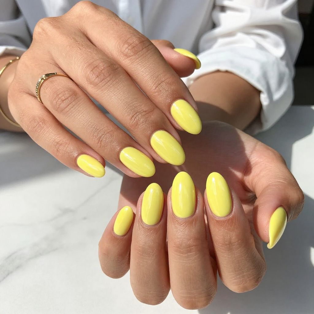 Sunlit Lemon Chrome Elegance