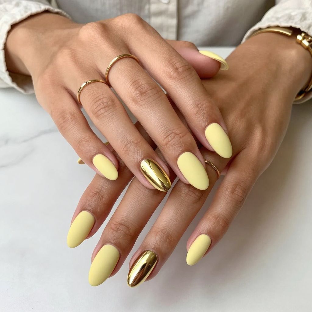 Matte Yellow Chrome Accents