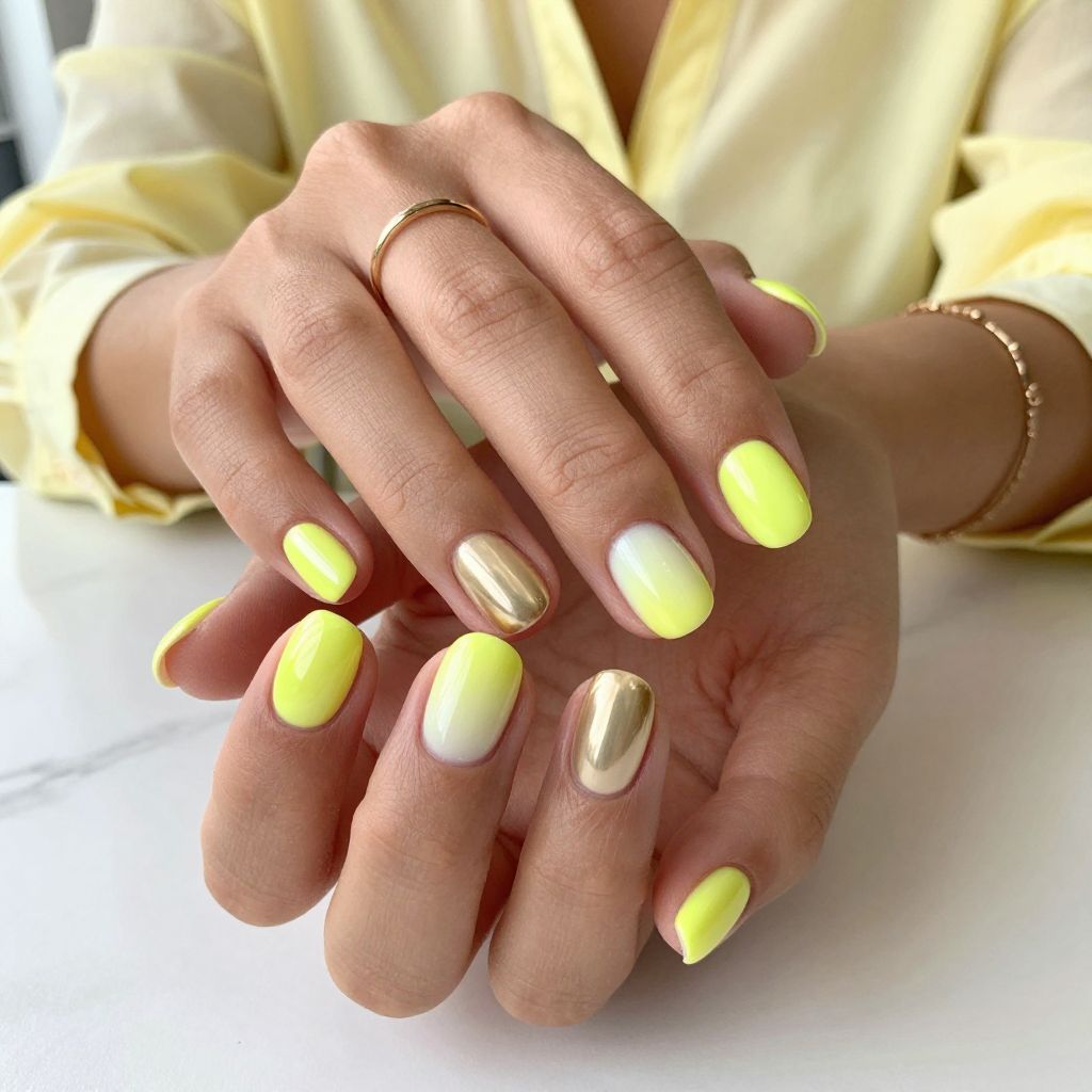 Citrus Ombre Chrome Delight