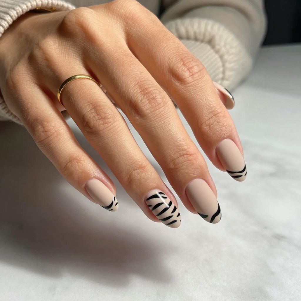 Nude and Zebra Stripe Mix