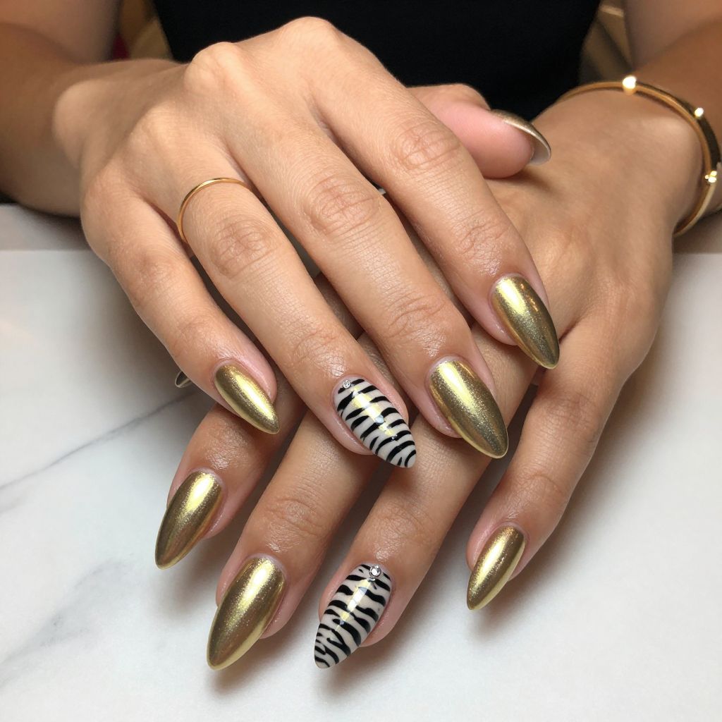 Metallic Zebra Glam