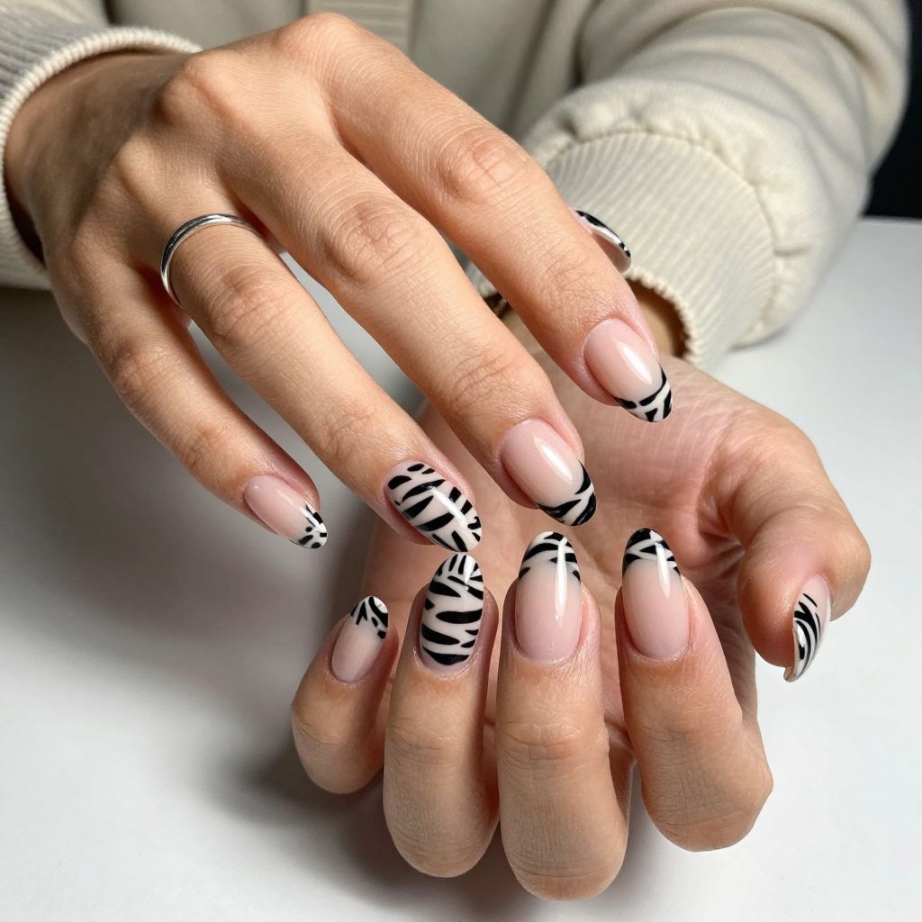Chic Negative Space Stripes